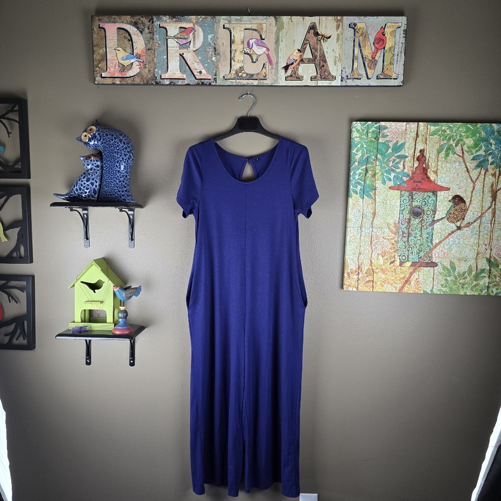 Boutique Purple Jumpsuit Size Medium
